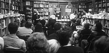 Eddie reading from 'Black Monk Time', NYC, 11/99